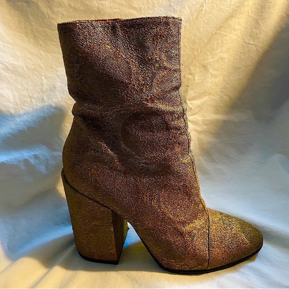 Dries Van Noten Gold Boots